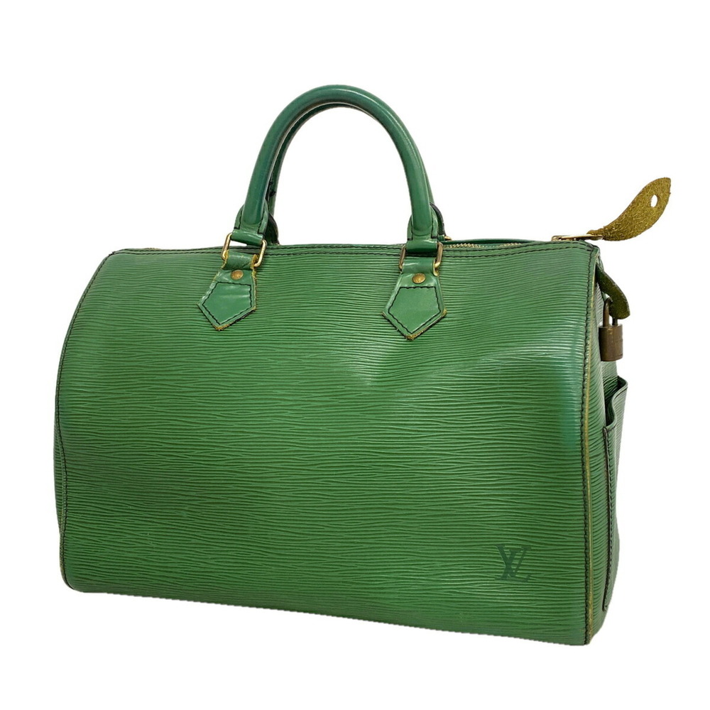 Louis Vuitton Epi Speedy 30 Handbag M43004 Borneo Green Women's